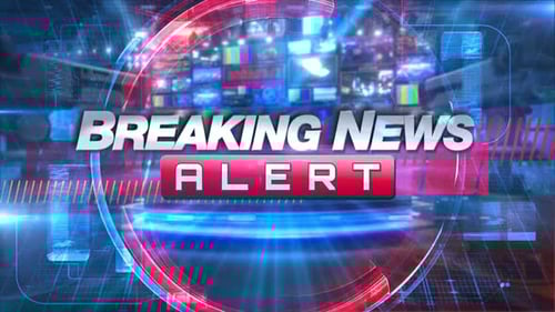 Dynamic Breaking News Alert Title Animation for Broadcasts
