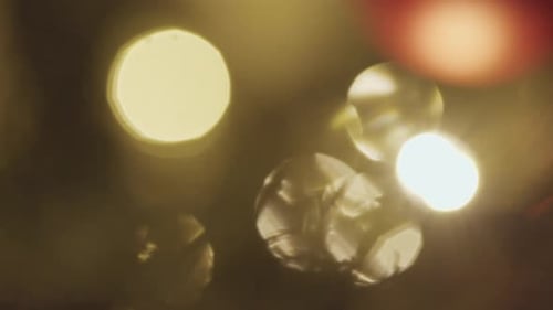 Christmas Tree Decorated with Lights and Ornaments