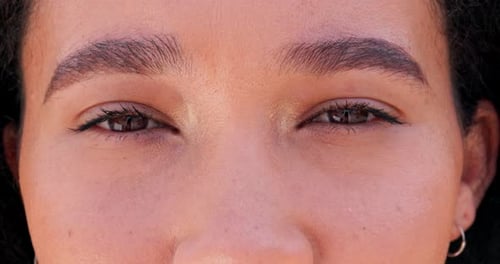 Woman's Eyes in Extreme Close Up Detail
