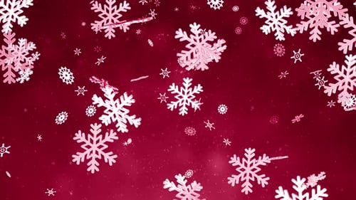 Fond de flocons de neige de Noël