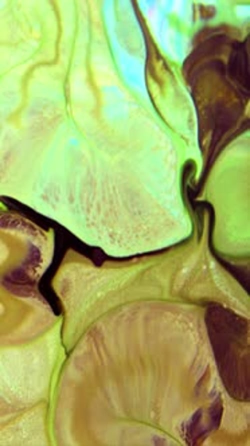 Abstract Background with Swirling Paint