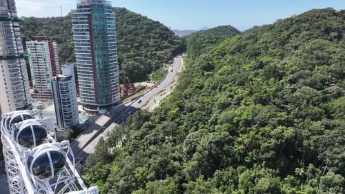 Famous Ferris Wheel At Balneario Camboriu In Santa Catarina Brazil.