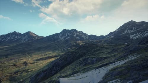 A Breathtaking Aerial View of Majestic Mountain Peaks