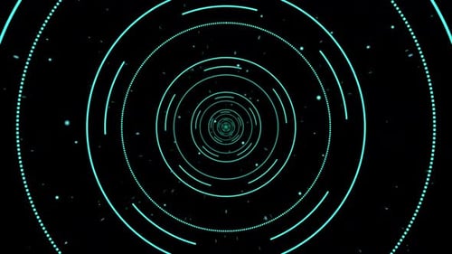 Technology Tunnel Background Looped
