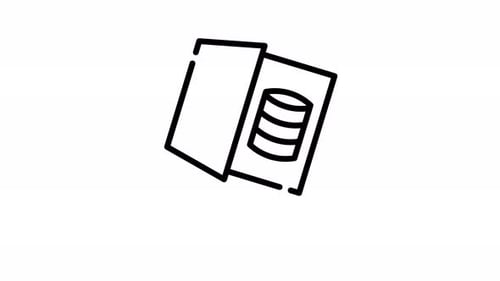 Datenbanksymbol im Animationsformat