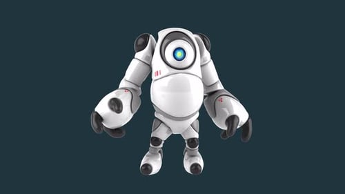 Fun 3D robot talking (with alpha channel)