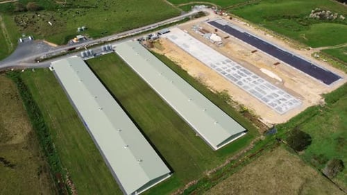 Viaduto do canteiro de obras do Chicken Barn
