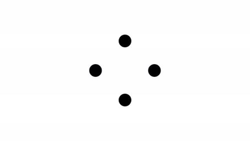 Conception vidéo en boucle à canal alpha à 4 points avec chargement animé et rotation