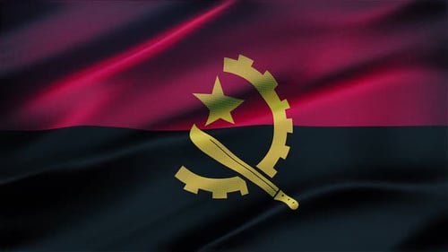 Angola Flag Background