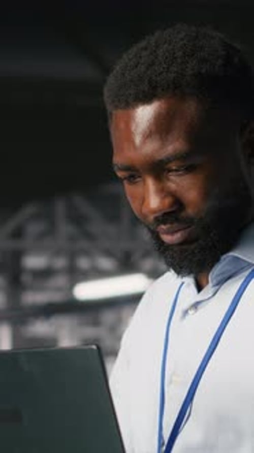 Vertical Video IT Experts on Data Center Industrial Platform Pleased By Neural Network Outputs