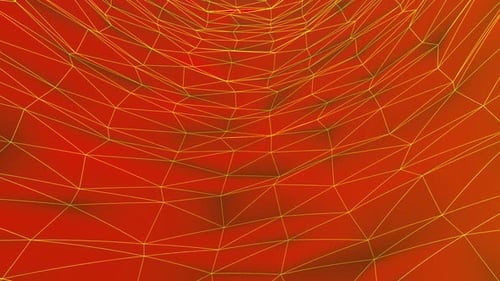 Abstrakter Hintergrund mit dynamischer Welle. Futuristischer Punktwellen-Hintergrund