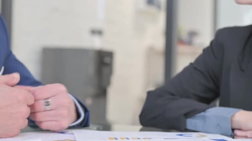 Close up of Business People Shaking Hand after Agreement