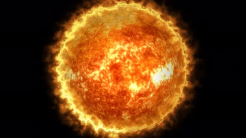 Dynamic Fiery Sun with Burning Plasma and Energy Loop