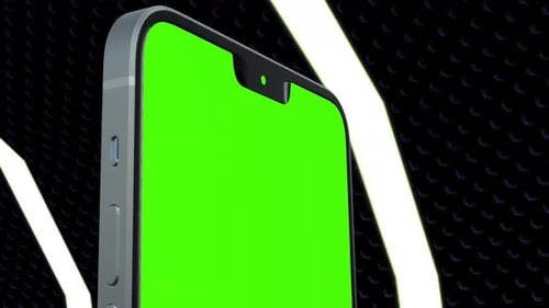 Smartphone green screen Iron light tunnel