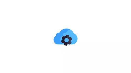 Animated Cloud Computing Gear Icon