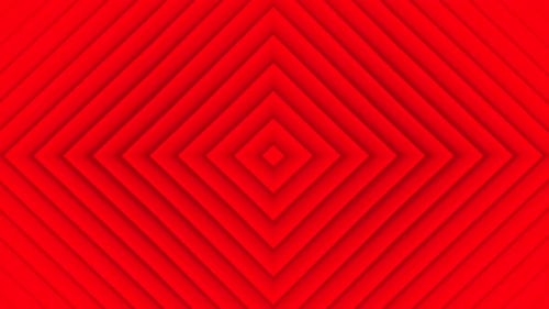 Hypnotic Red Concentric Squares Tunnel Loop