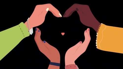 Female Hands Making A Heart Alpha Channel