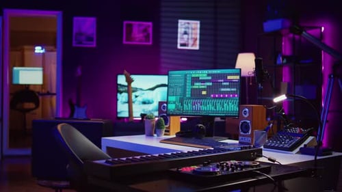 Music Studio with Technology for Professional Audio Recording