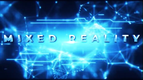 Mixed Reality Words On Digital Technology Plexus