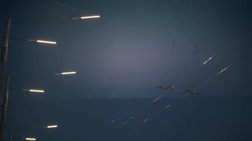 City Night Lights and Traffic Reflection