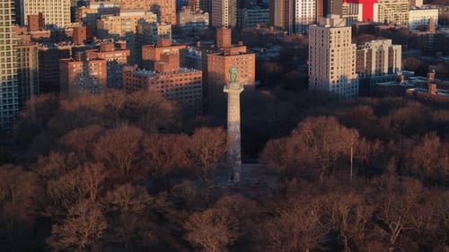 Aerial view of the Prison Ship Martyr's Monument