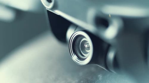 4K Drone Camera Lens and sensors, hyper close up, aerial photography gear, professional film equipme