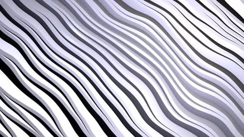 Abstract Flowing Wavy 3D Lines Background Animation
