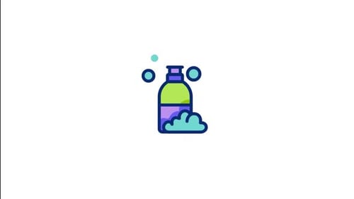Shower Gel Animated Icon