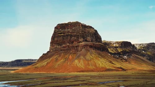 Aerial View of Fantastic Mountain Top