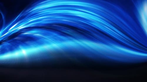 Abstract Blue Light Streaks Flowing Motion Background