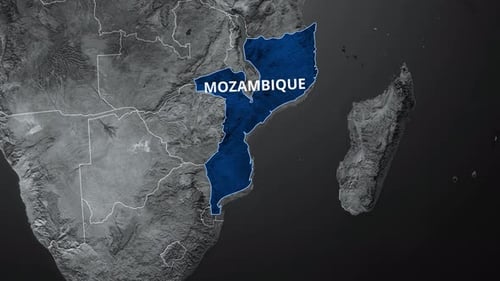 African Map Country Highlight and Text Reveal