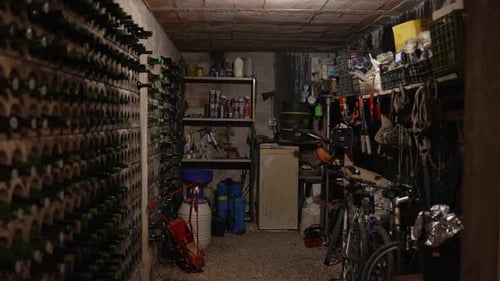 Basement Wine Cellar and Storage Room