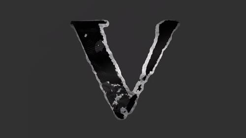 Grungy Peel Off Letter Reveal Title Animation