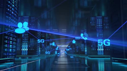 Big Data Computer Room And Internet Server