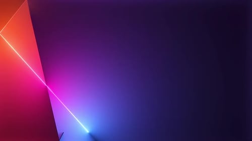 Dynamic Neon Geometric Light Lines Background