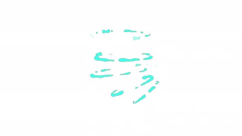 Magical smoke whirlpool rotation 2D object animation
