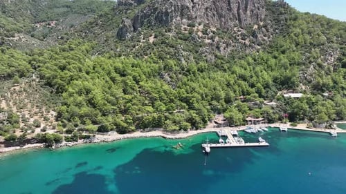 A perfect summer destination, a beautiful bay with calm, clear water.