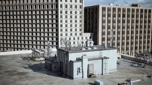 A Building with a Stunning Sky Background and Countless Windows