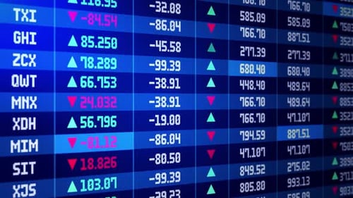 Stock Market Board Stock Exchange Stock Market Indices or High Frequency Trading