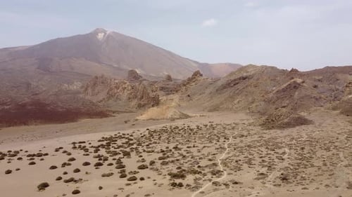 Aerial View of Teide Volcano and Surrounding Landscape, Tenerife, Canary Islands