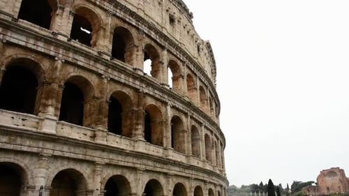The Colosseum in the center of the city of Rome, just east of the Roman Forum.Italy.
