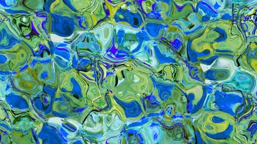 Colorful Abstract Fluid Morphing Liquid Background