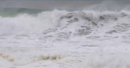 Slow Motion Footage Of Ocean Waves