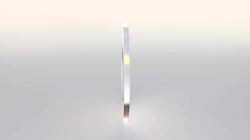 Minimalist 3D Rotating Dollar and Smiley Icons