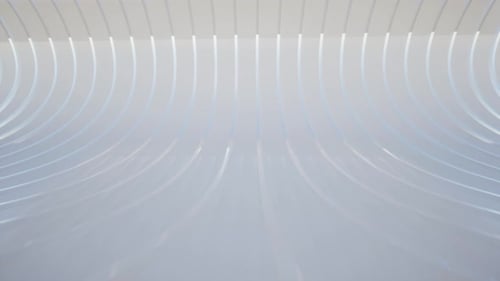 Sauberer Glashintergrund, weiße Linien, abstrakter Vorhang