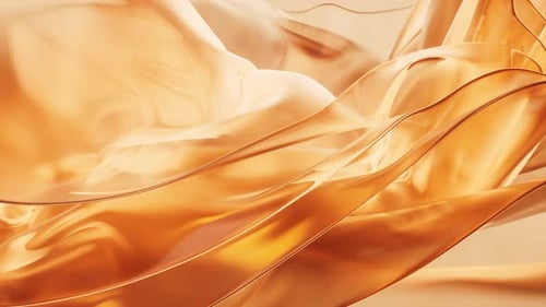 Transparent golden multilayer cloth background