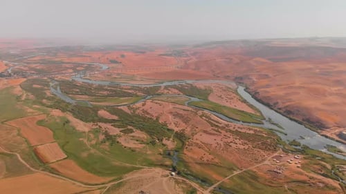 Drone aerial view of Batman River