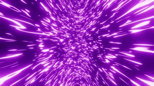 Rotated Purple Sparkle Space Travel Vj Loop Background 4K
