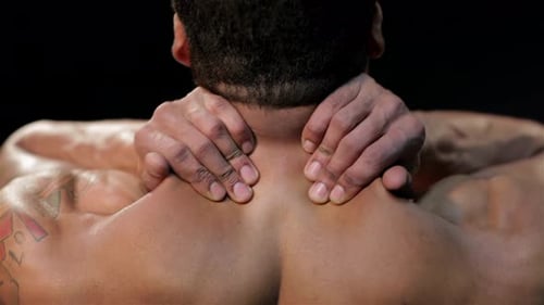 Man Knead the Neck and Back