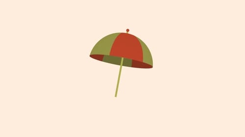 Spinnender Regenschirm